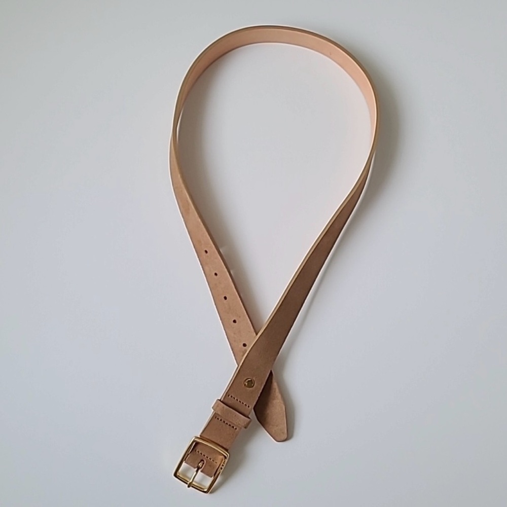 Rag and Bone camel suede belt sz M